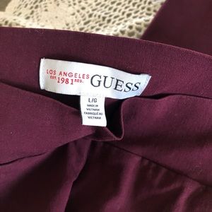 Burgundy skinny pants